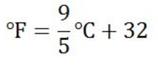 fahrenheit celsius volume