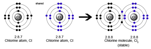 Chlorine molecule