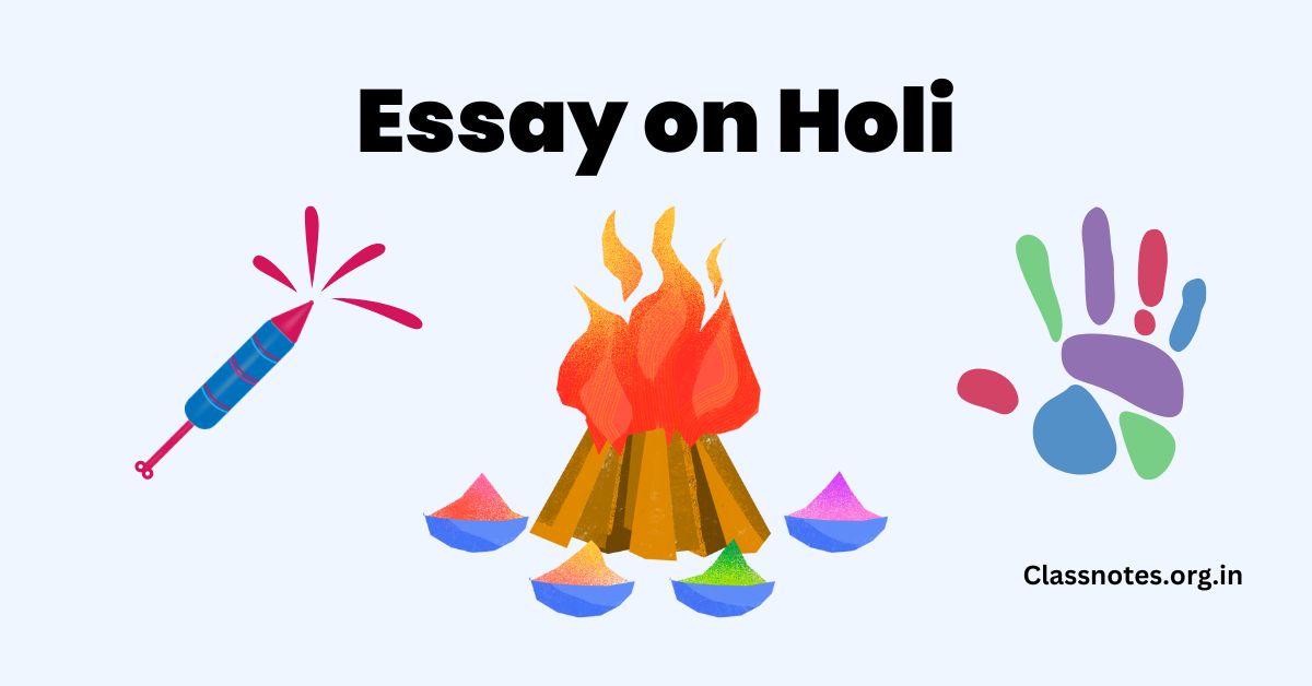 essay on holi class 1