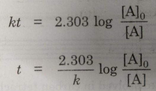 half life chemistry formula