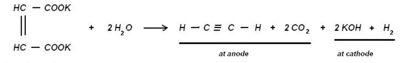Kolbe's Electrolytic reaction