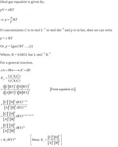 Relationship Between Kp And Kc - Chemistry, Class 11, Equilibrium