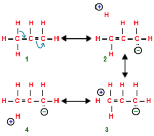 Shortening of carbon-carbon single bond