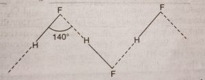 Structure of hydrogen fluoride in solid state