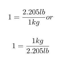 pounds to kg