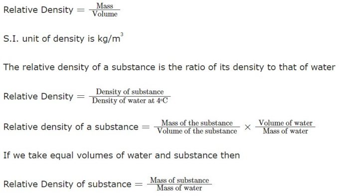 relative density class 9