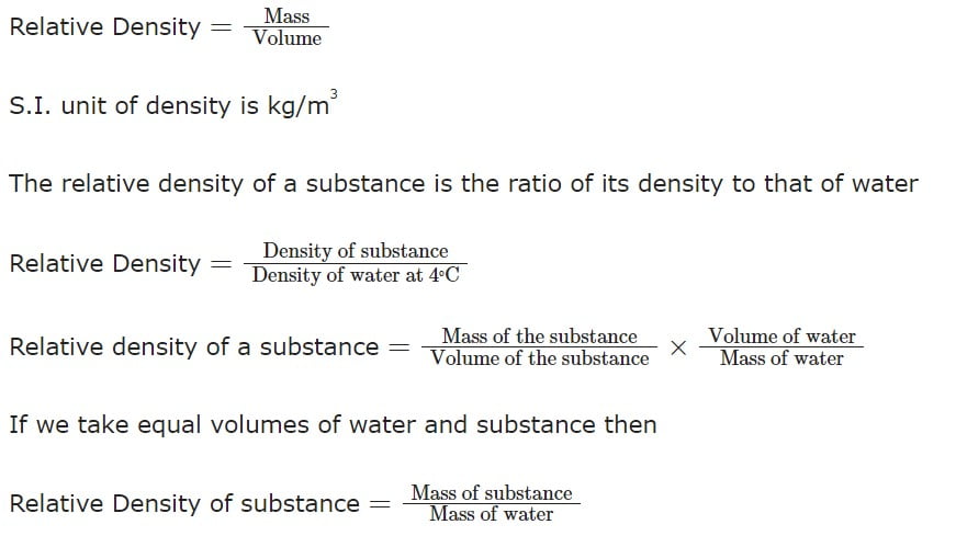 How To Find Relative Density In Physics