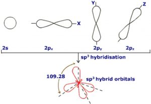sp3 hybridisation